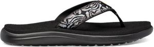 Teva Voya Flip Dames Slippers Zwart Wit