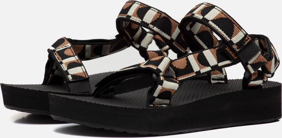 Teva W Midform Universal Dames Sandalen Zwart Bruin