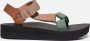 Teva Verstelbare Band Sandaal met Snel Drogende Structuur Multicolor Dames - Thumbnail 3