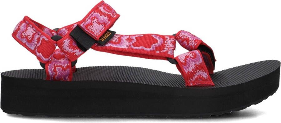 Teva W Midform Universal Sandalen Dames Rood