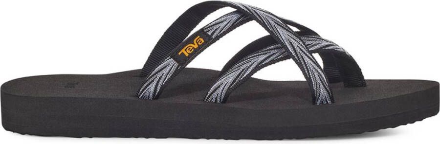 Teva W OLOWAHU PALMS BLACK WHITE Dames Slippers PALMS BLACK WHITE - Foto 1