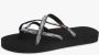 Teva W OLOWAHU PALMS BLACK WHITE Dames Slippers PALMS BLACK WHITE - Thumbnail 1
