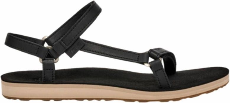 Teva Women Original Universal Slim Lea Black Tan- )