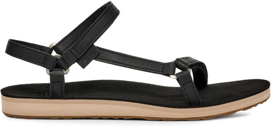 Teva Women Original Universal Slim Lea Black Tan- )