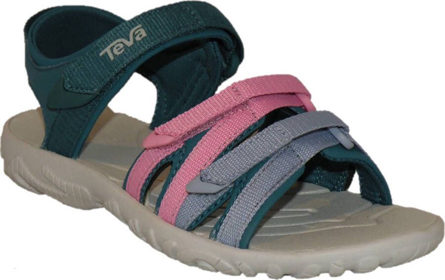 Teva Schoolkind sandalen blauw oranje roze Meisjes Polyester Meerkleurig 29 30 - Foto 4