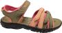 Teva Tirra sandalen olijfroen zalm Groen Meisjes Textiel Meerkleurig 38 39 - Thumbnail 3