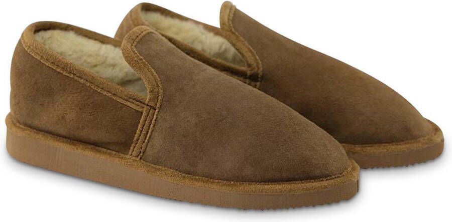 Texelana wollen sloffen en pantoffels voor & dichte pantoffel van schapenvacht model Christa
