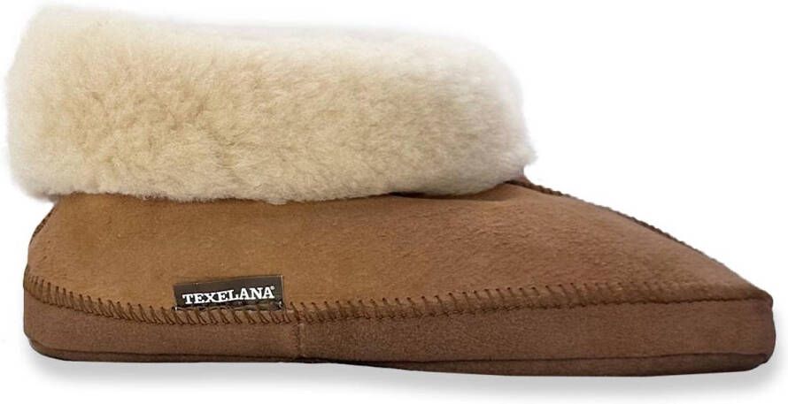 Texelana wollen sloffen en pantoffels voor & dichte pantoffel van schapenvacht model Maya
