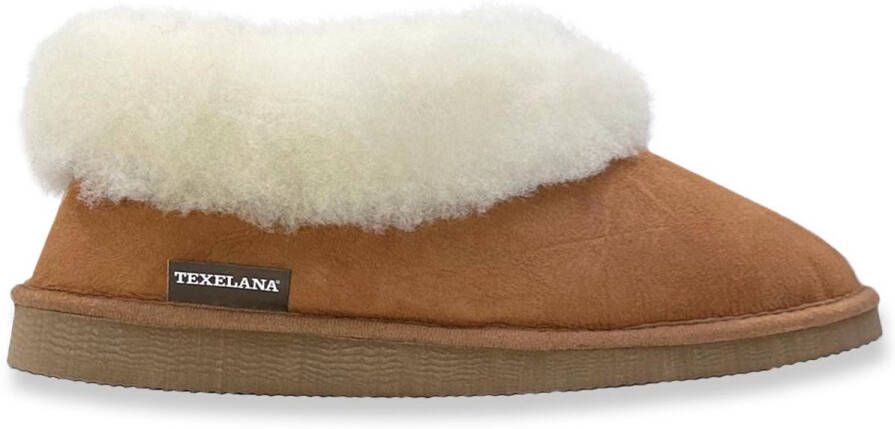 Texelana wollen sloffen en pantoffels voor & dichte pantoffel van schapenvacht model Pippa