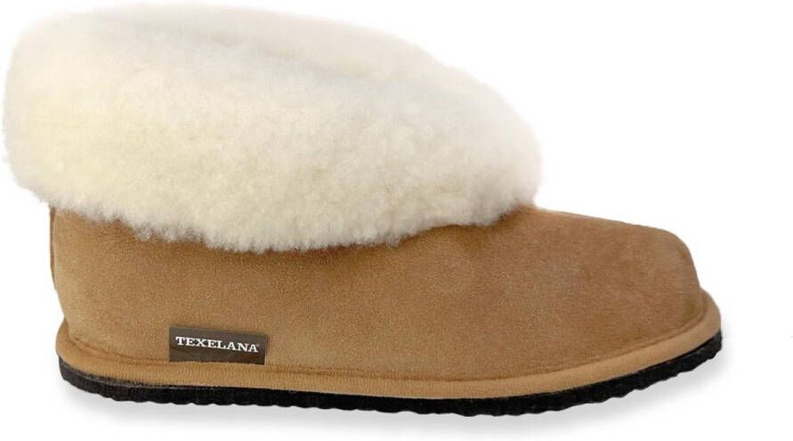 Texelana sloffen en pantoffels voor & dichte pantoffel van schapenvacht model Texla - Foto 3