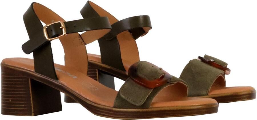 The Divine Factory Aleno Leren Sandalen met Hak