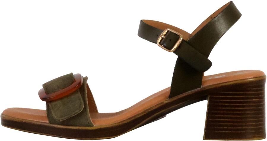 The Divine Factory Aleno Leren Sandalen met Hak