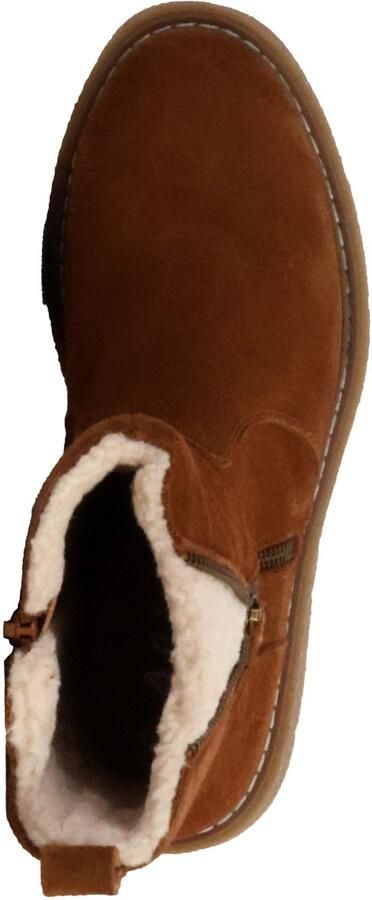 The Divine Factory Enkellaarsje 'Alénoa-Lederstiefeletten' camel