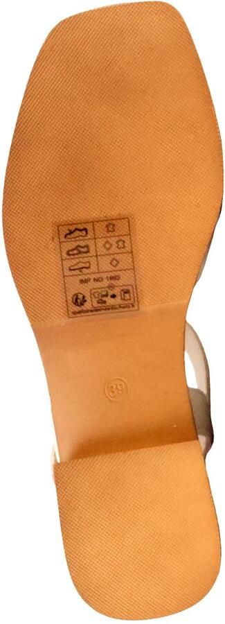 The Divine Factory Alénoa leren sandalen met hak