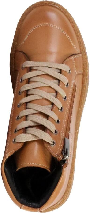 The Divine Factory Alénoa leren sportschoenen met hoge bovenkant