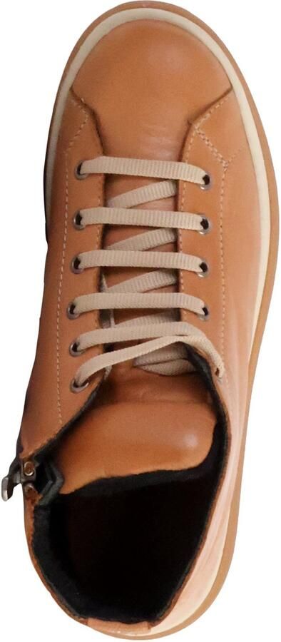 The Divine Factory Alénoa leren sportschoenen met hoge bovenkant