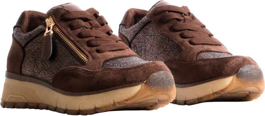 The Divine Factory Lage sneakers met veters