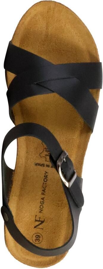 The Divine Factory Noga Ety Edge leren sleehak sandalen