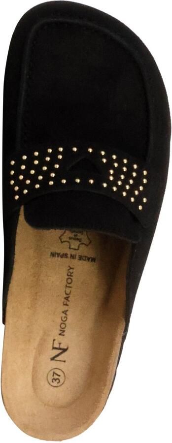 The Divine Factory Noga Gassirette leren mocassin-pantoffels met studs - Foto 3