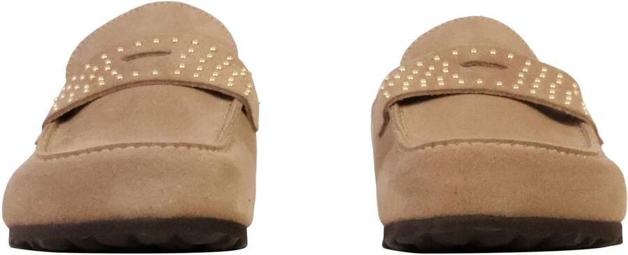 The Divine Factory Noga Gassirette leren mocassin-pantoffels met studs