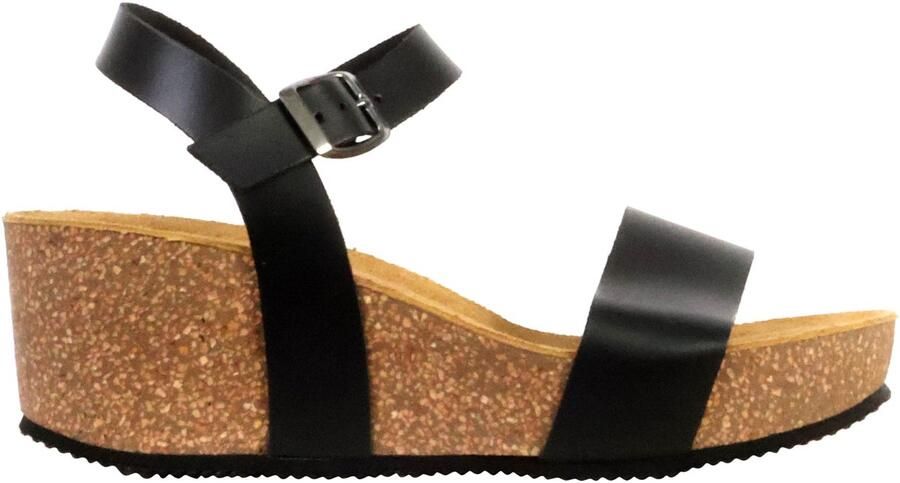 The Divine Factory Noga Laura Edge leren sandalen met sleehak - Foto 3