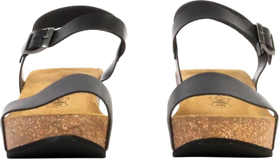 The Divine Factory Noga Laura Edge leren sandalen met sleehak - Foto 2