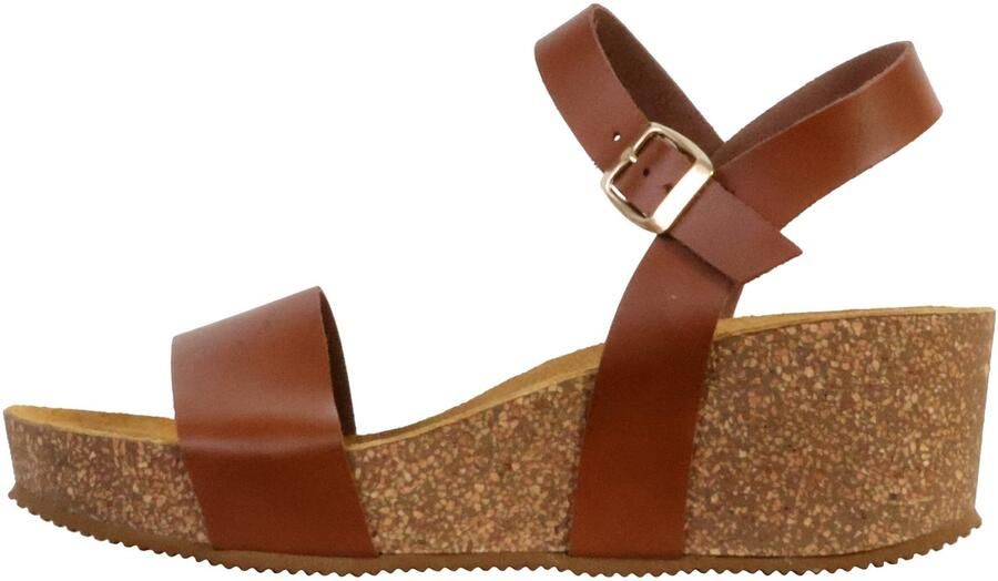 The Divine Factory Noga Laura Edge leren sandalen met sleehak - Foto 3