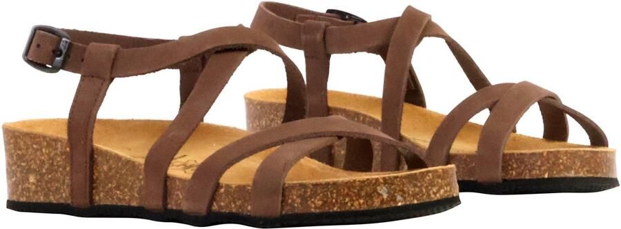 The Divine Factory Noga Tahel Edge leren sandalen