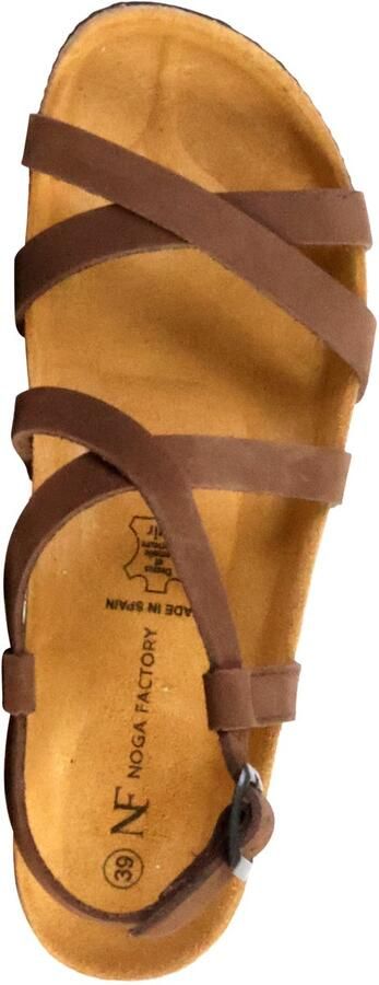 The Divine Factory Noga Tahel Edge leren sandalen