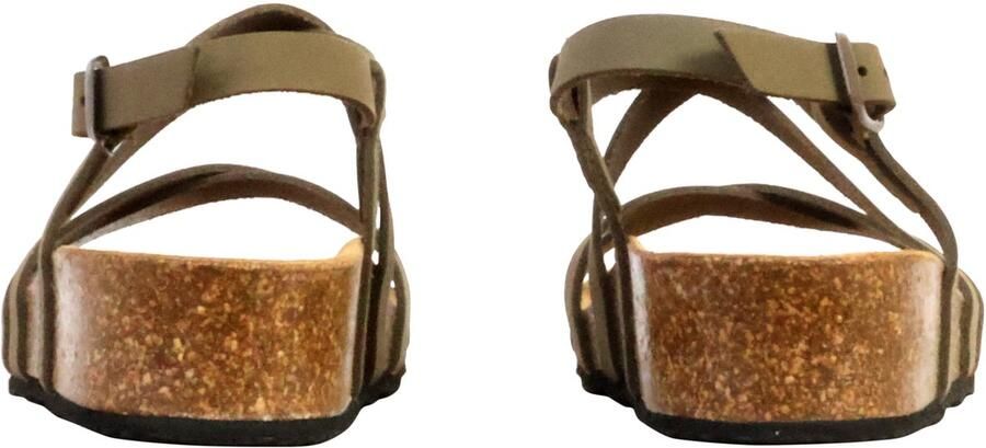 The Divine Factory Noga Tahel Edge leren sandalen