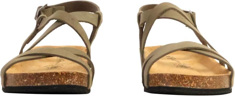 The Divine Factory Sandaal 'Ledersandalen Noga Tahel Edge' kaki