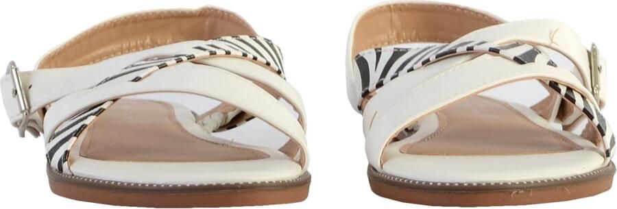 The Divine Factory Platte sandaal met riem