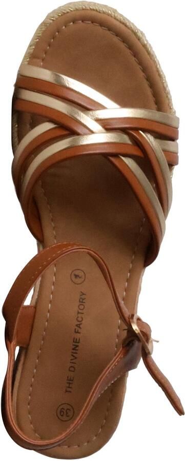 The Divine Factory Sandalen met sleehak en bandjes - Foto 3