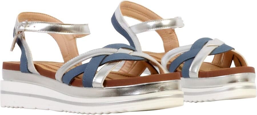 The Divine Factory Sandalen met sleehak en riempje