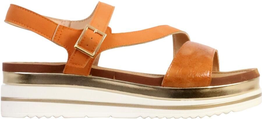 The Divine Factory Sandalen met sleehak en riempje