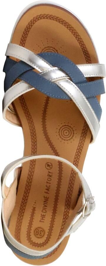 The Divine Factory Sandales Compensée à Bride