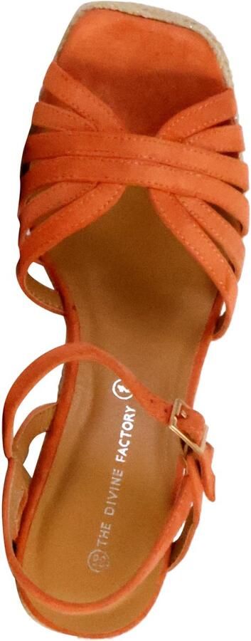 The Divine Factory Sandales Compensées à Bride