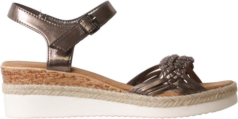 The Divine Factory Sandales Compensées à Brides