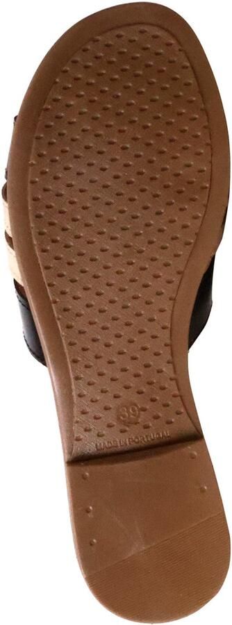 The Divine Factory Sandales Plates en cuir Alénoa