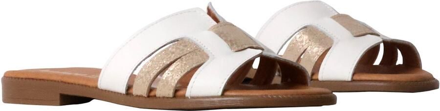 The Divine Factory Sandales Plates en cuir Alénoa