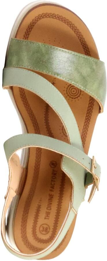 The Divine Factory Sandalen met sleehak en riempje - Foto 2