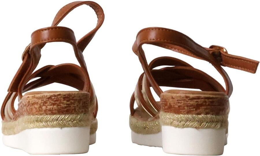 The Divine Factory Sandalen met plateauzool en bandjes