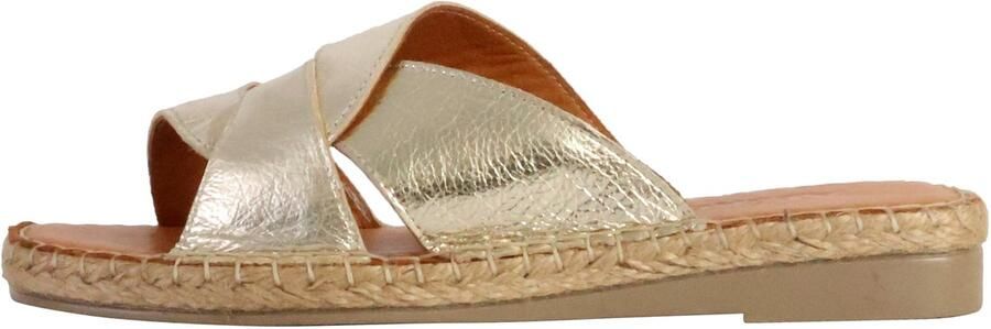 The Divine Factory TDF Alénoa leren platte sandaal