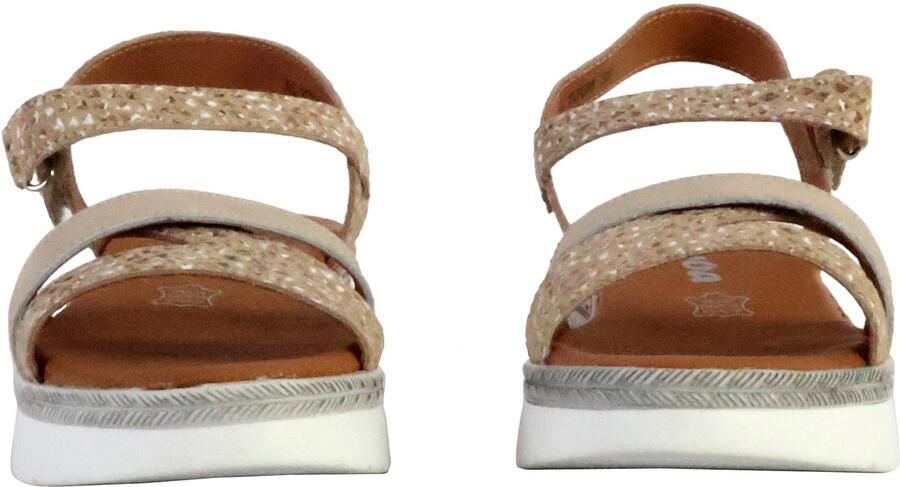 The Divine Factory TDF Alénoa leren platte sandaal