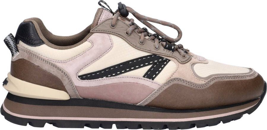 THE HOFF BRAND Lage Sneakers Heren City Off Road Maat: 41 Materiaal: Leer Kleur: Grijs