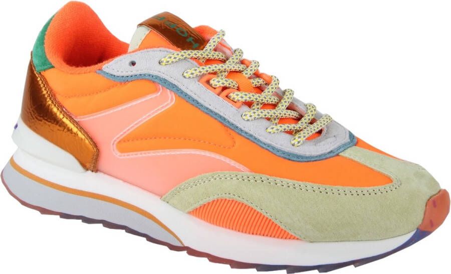 THE HOFF BRAND Lage Sneakers Dames Passion Fruit Art Maat: 41 Materiaal: Suède Kleur: Oranje