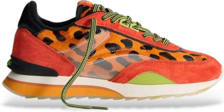 The HOFF Brand HOFF &apos;Orange Lady&apos; damessneakers Oranje Suede Lage sneakers Dames
