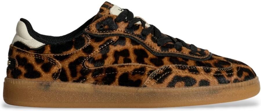 THE HOFF BRAND Lage Sneakers Dames Alley Leopard Maat: 41 Materiaal: Ponyhair Kleur: Bruin - Foto 2