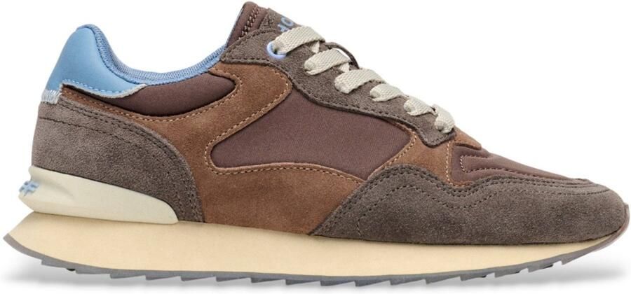 THE HOFF BRAND Lage Sneakers Dames Amsterdam Suède Bruin