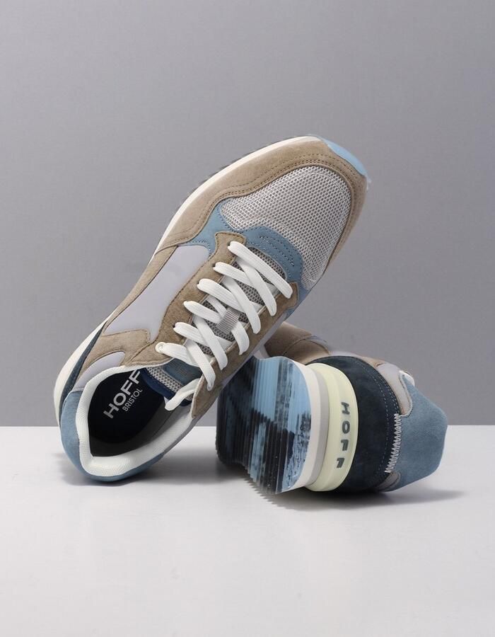 THE HOFF BRAND Lage Sneakers Bristol Maat: 42 Materiaal: Suède Kleur: Blauw - Foto 8